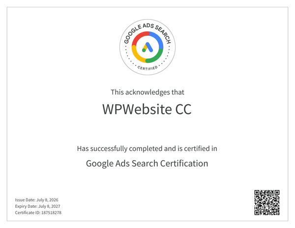 Google Ads 搜索认证